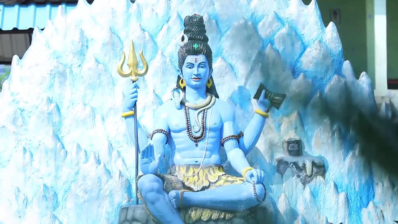 the epic war between Lord Shiva, Vishnu, and Brahma