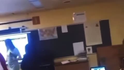 Teacher Catches Chair To The Head