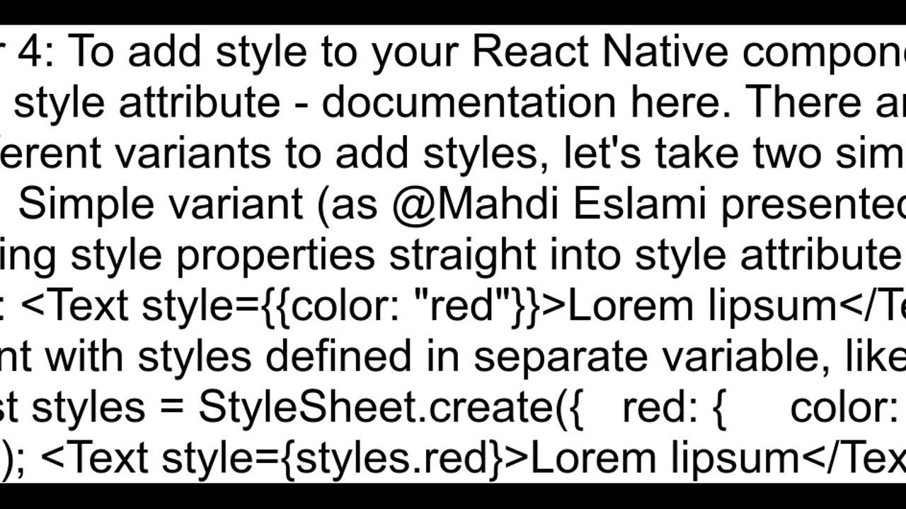 How to edit font color in some words from a Text Component in React Native