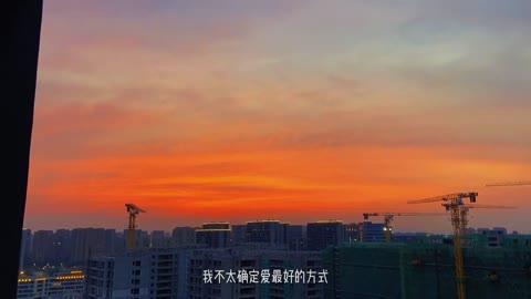 Sunset glow on the roof