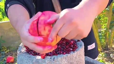 Making juice and eating tasty tasty fruits 🤤 🍊🍉🥭🍓🍎🍌