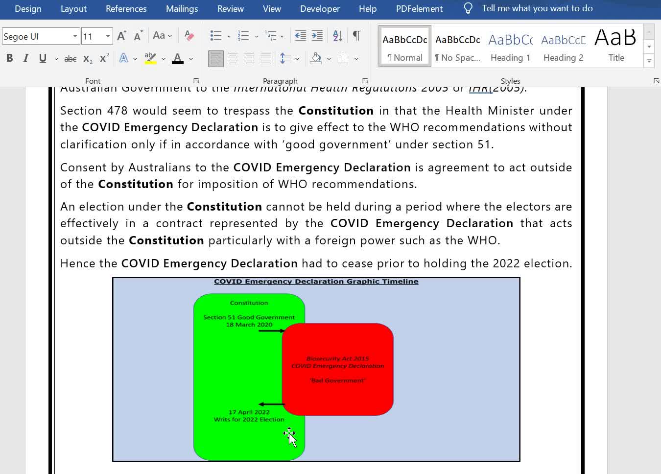 Consent Withdrawal - Emergency Declarations