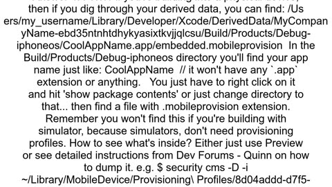 Xcode Provisioning Profiles Location