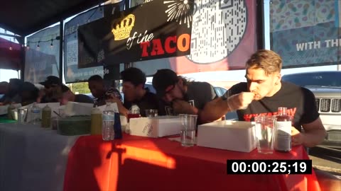 $500 Taco Eating Contest In Texas! Delicious Mexican Street Tacos | Man Vs Food