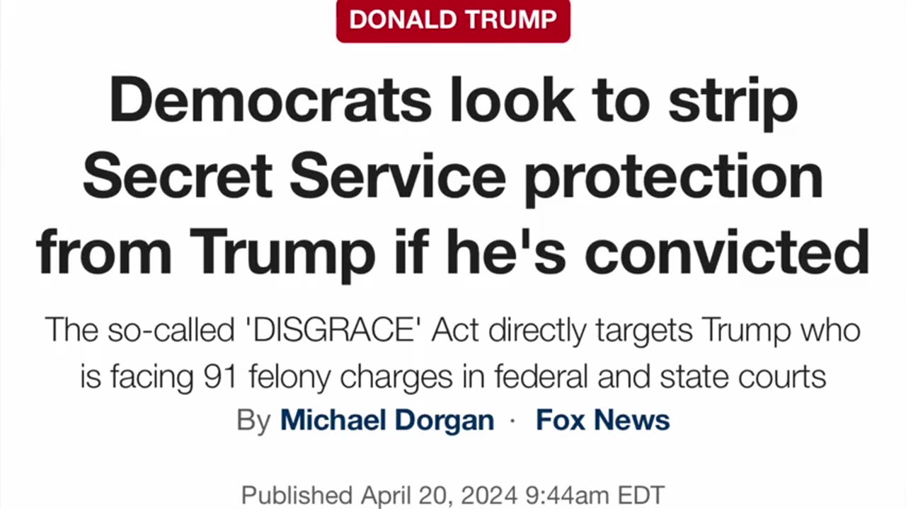Democrats Are Trying to Have Trump KILLED! 'DISGRACE' Act is Legislative Assassination - Viva Frei