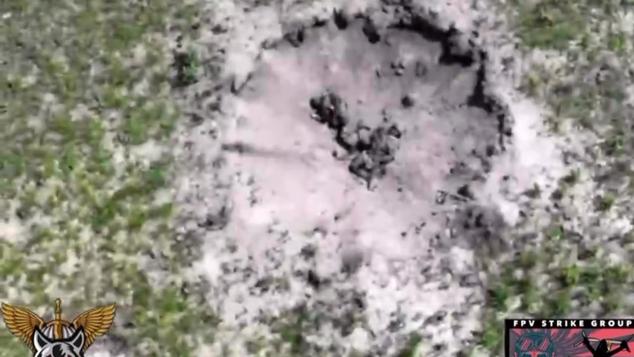 Drone Strikes on Russian Foxholes