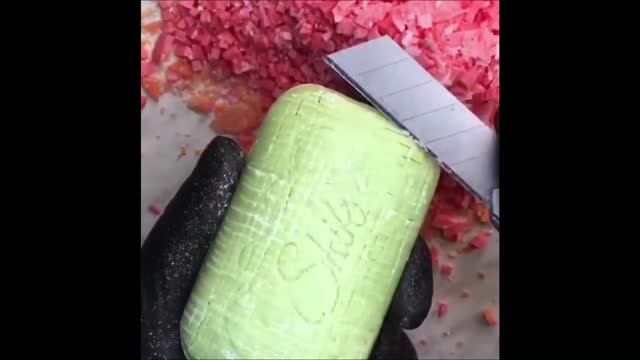 Soap cutting video