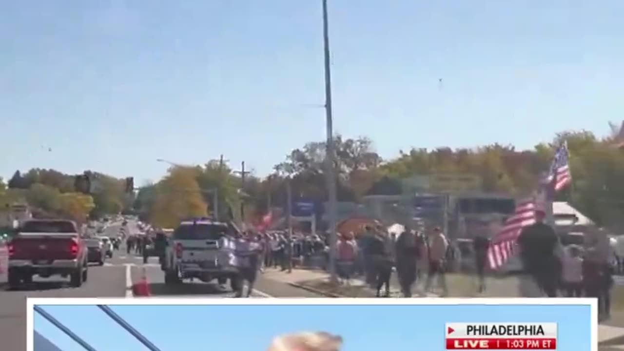 Insane amount of people line the streets where Donald Trump is set to work the fryer at McDonald’s