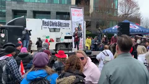 FREEDOM CONVOY ! VANCOUVER BC RALLY BILL GATES NOT WELCOME