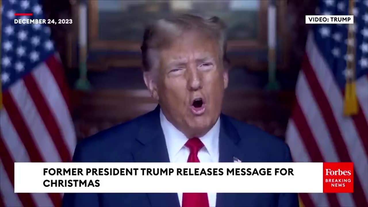 'We Can Never Stop Saying That Beautiful Phrase' Trump Shares His Christmas Message