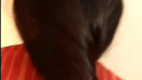 My long hair bun drop