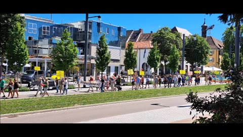 Demonstration der Corona-Maßnahmen-Gegner am 02.07.2022 in Freiburg, https://t.me/damals_wie_heute_fuer_immer