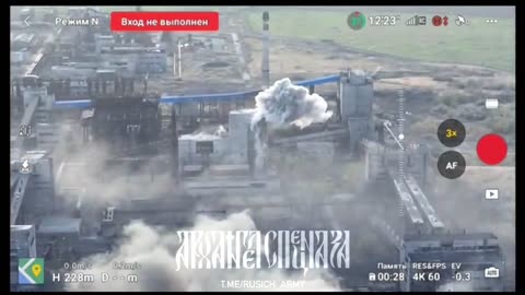 Bombing of AFU Positions in the Avdiivka Coke and Chemical Plant (AKHZ)