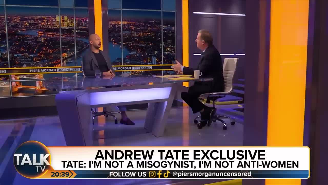 PREVIEW: Andrew Tate Defends Himself Against Piers Morgan