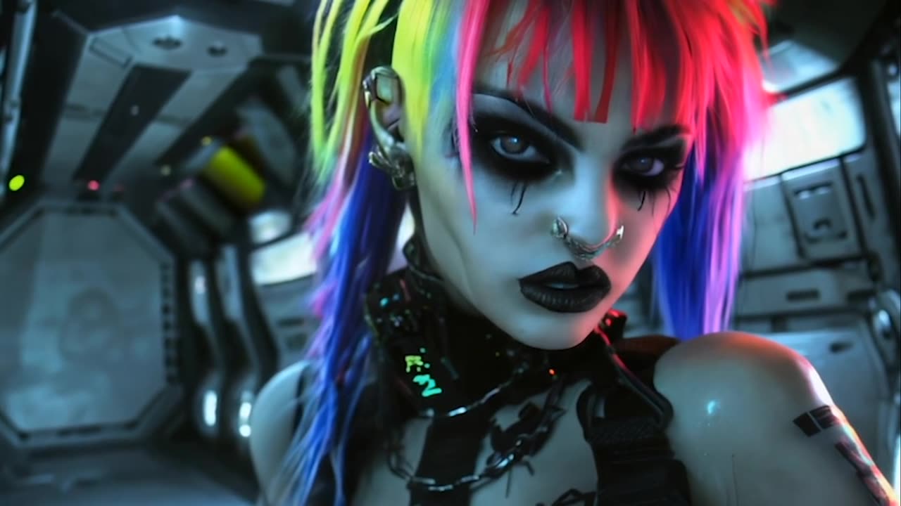 Dark EBM & Techno DJ Mix | Crazy Cyber Goth Girls In Space