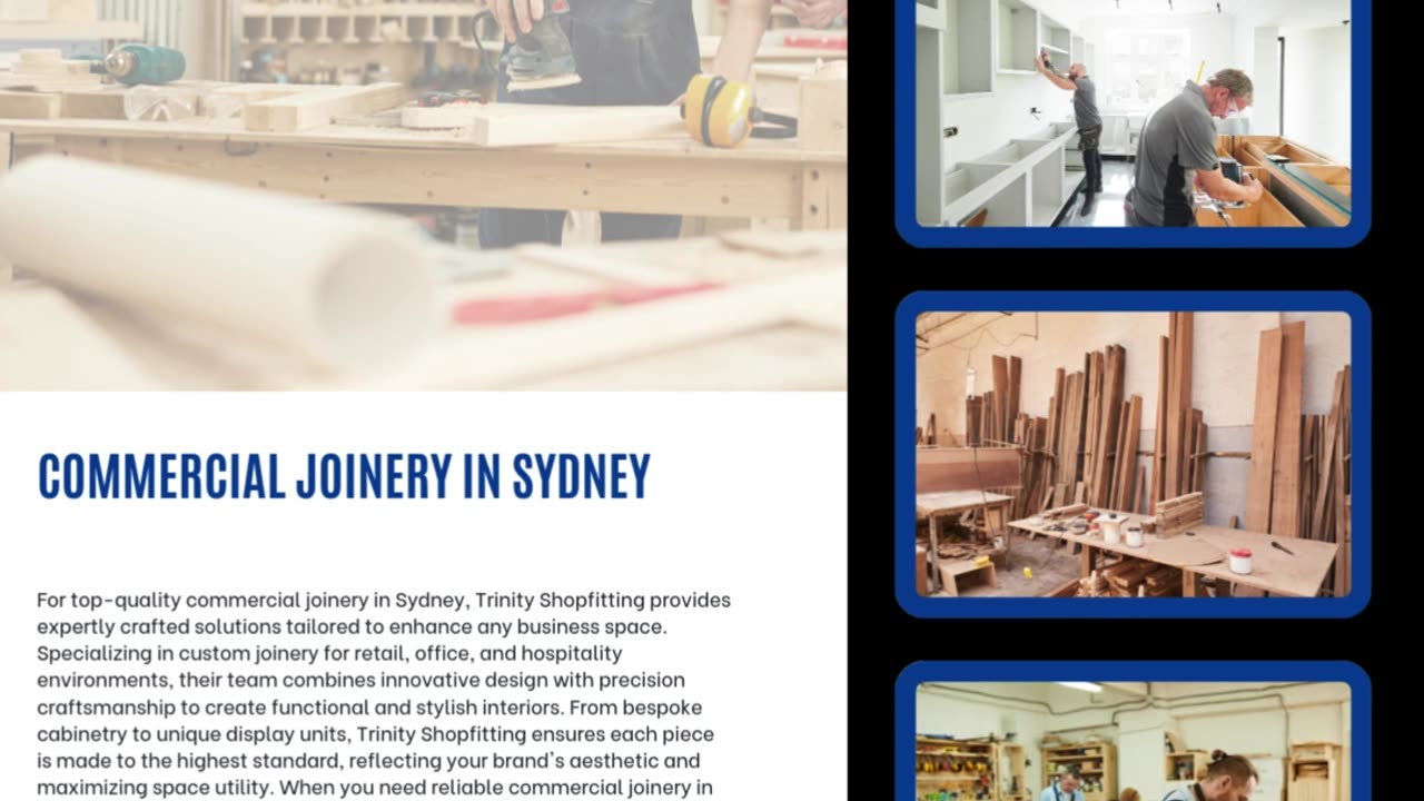 Innovative Commercial Joinery in Sydney to Enhance Your Workspace