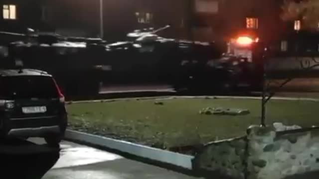 A large amount of military equipment is coming from #Belarus towards #Ukraine