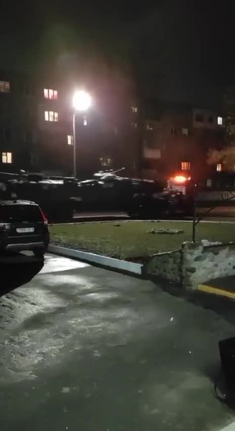 A large amount of military equipment is coming from #Belarus towards #Ukraine