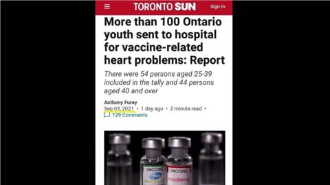 Youth sent to hospital for vaccine related HEART PROBLEMS