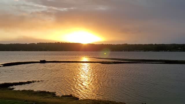 Sunrise with clouds