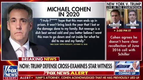 Cohen tape played in court