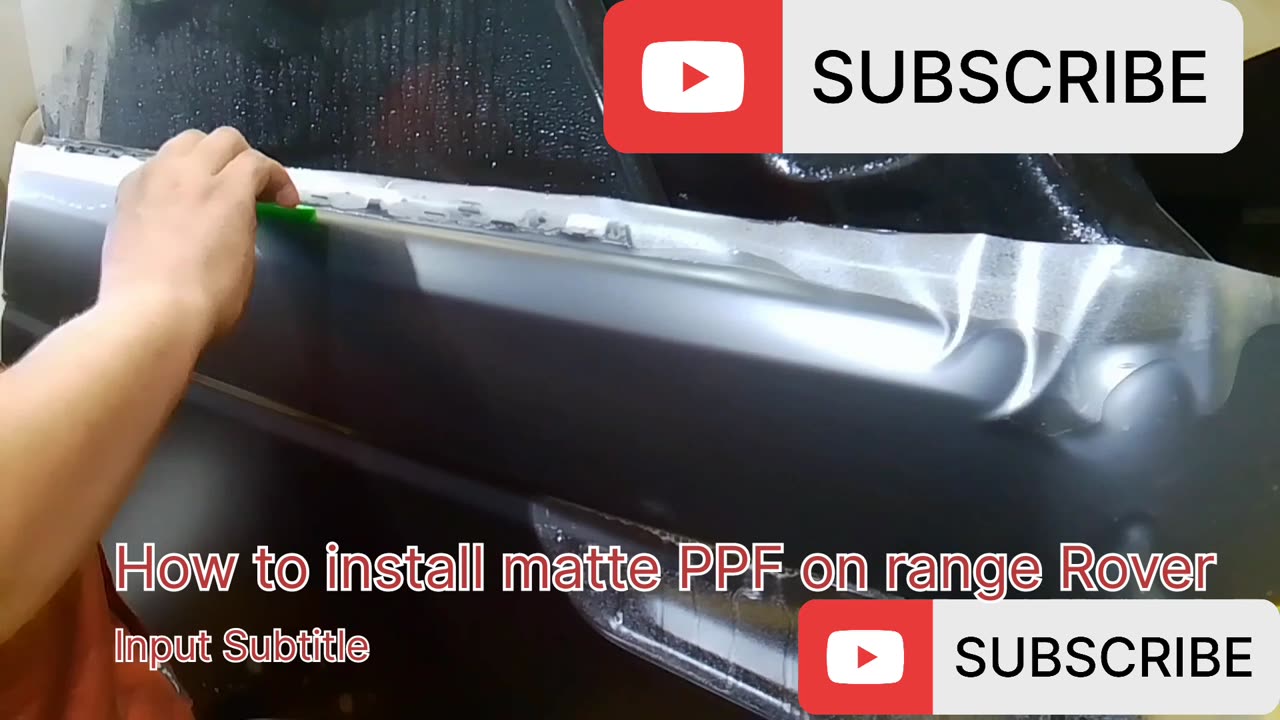 Step-by-step Guide:Installing matte paint protection Film (PPF) on your Range Rover "