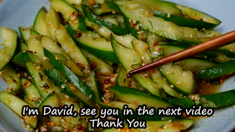 Quick smash cucumber salad