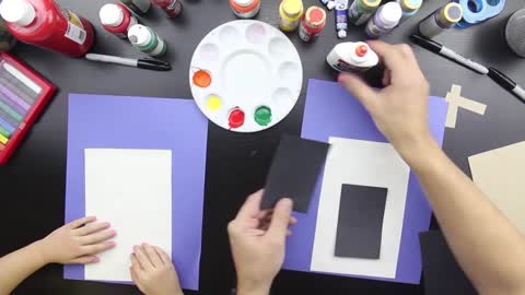 Children's painting teaching