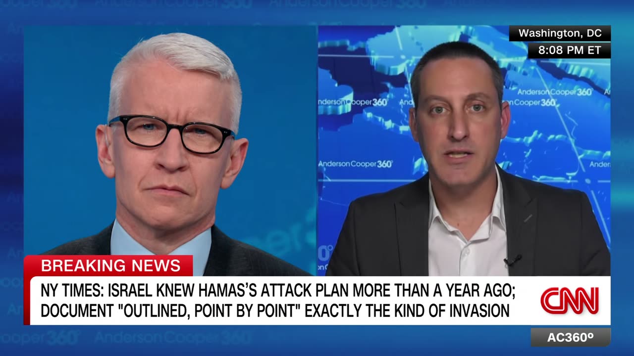 NYT reporter says Israel knew Hamas's attack plan over a year ago