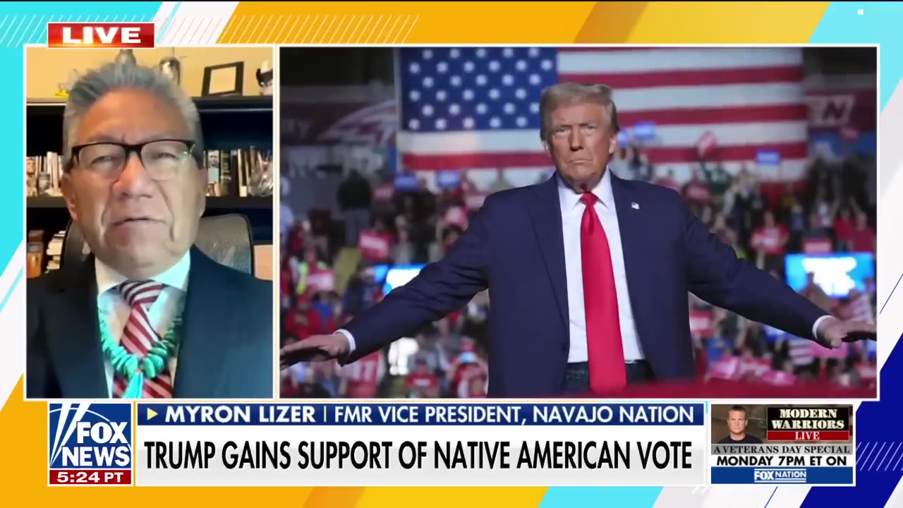 ‘LONG TIME COMING’: Trump sees a surge in support among Native American voters