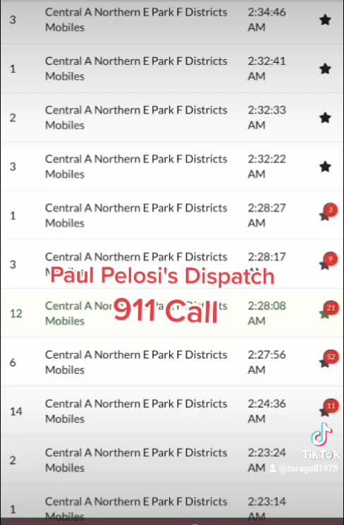We go there because dispatch 911 call from Paul pelosi says it was a friend and waiting on his wife