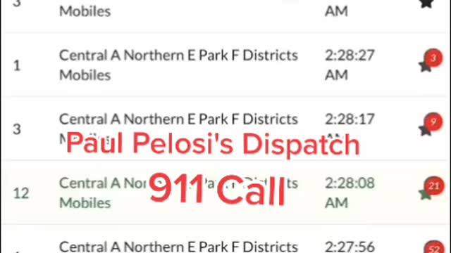 We go there because dispatch 911 call from Paul pelosi says it was a friend and waiting on his wife
