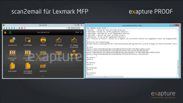 scan2email für Lexmark MFP