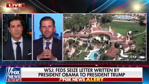 Eric Trump Appears on Watters World to Discuss FBI Raid on Mar-a-Lago