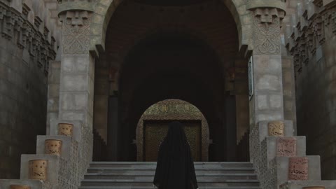 a-person-climbing-the-mosque-stairs