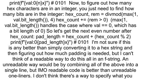 Can fstrings autopad to the next even number of digits on output