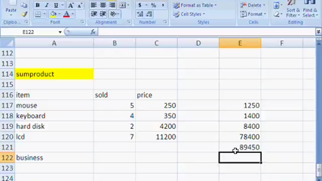 Ms. Excel Learning Tutorial - XVII (Hindi and URDU)