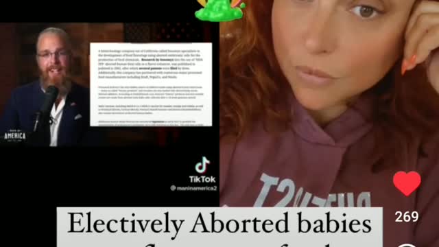 Aborted tissue in food