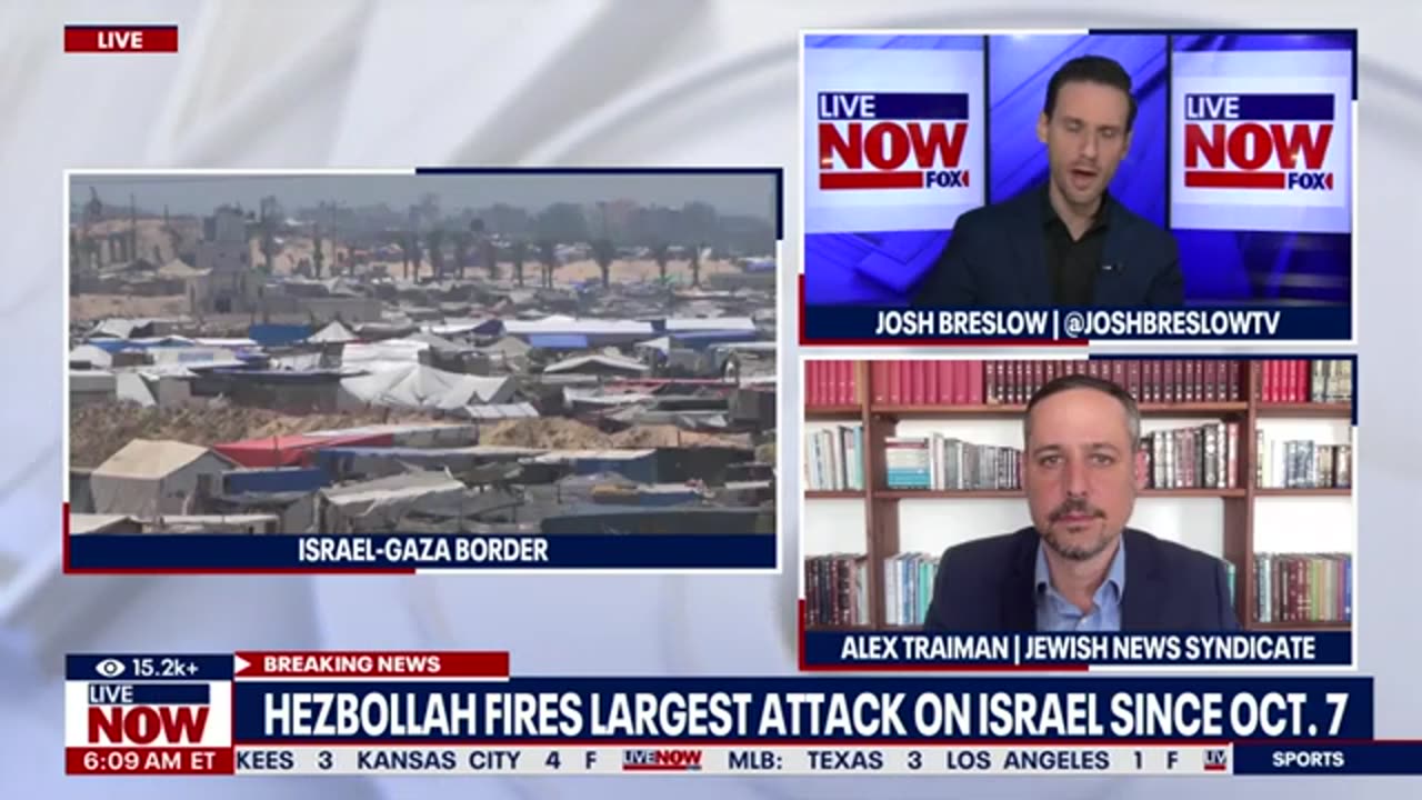 Hezbollah launches largest attack on Israel since Oct. 7, 100 rockets at once _ LiveNOW from FOX