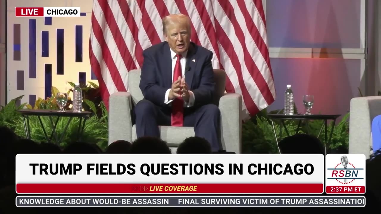 Trump Speech at Nat. Association of Black Journalists Convention in Chicago Illinois - 7.31.2024