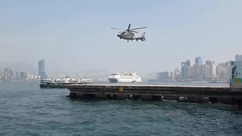 Strangest Footage of A Helicopter Taking Off