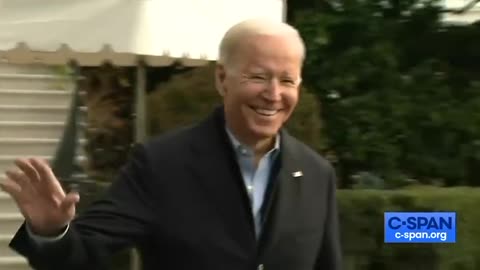 Biden smiles and walks away!!!