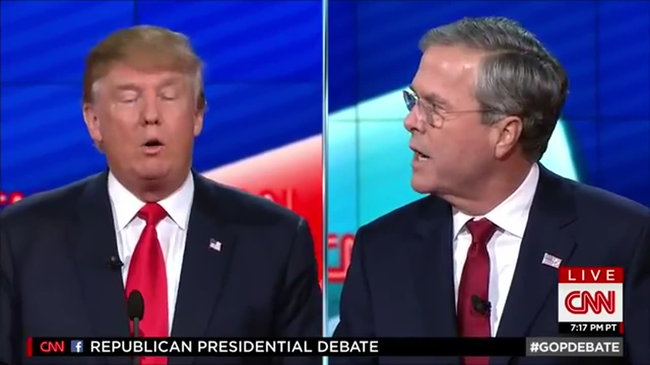 Donald Trump said "Well, you're a tough guy, Jeb"