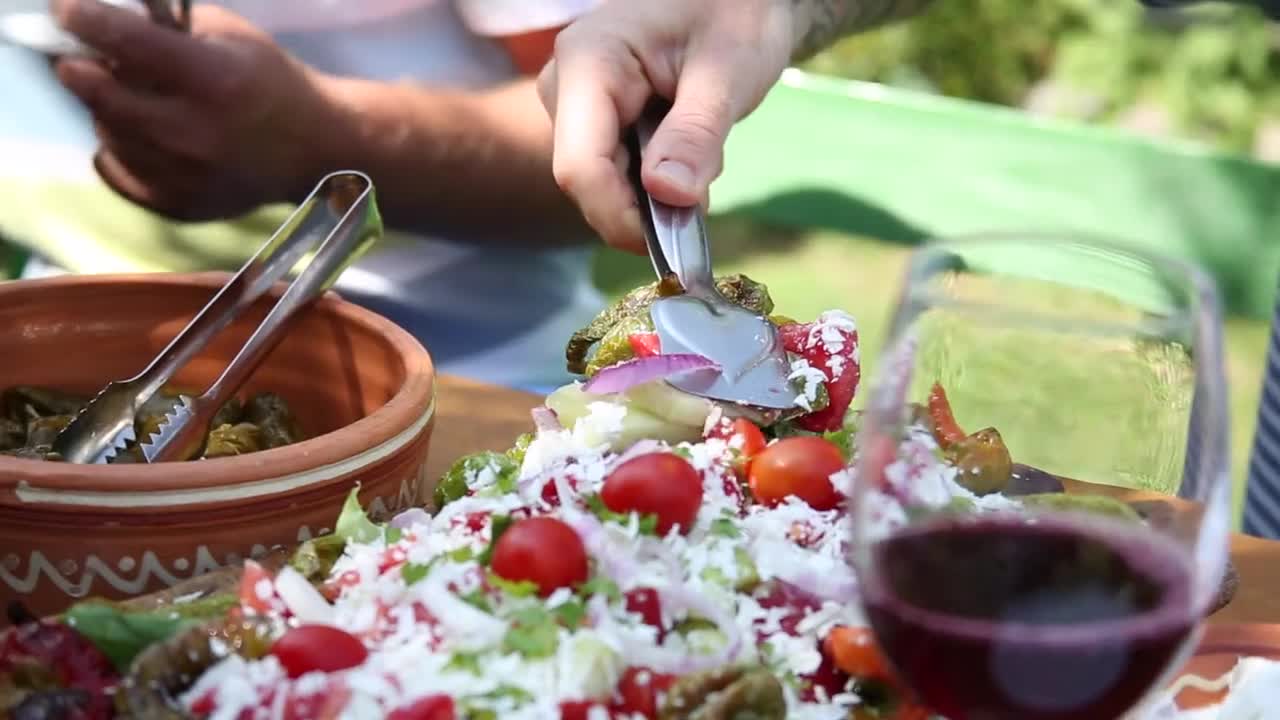 People Eating outside