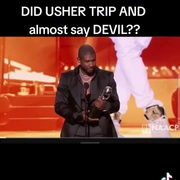 Did Usher Trip and Almost say DEVIL?