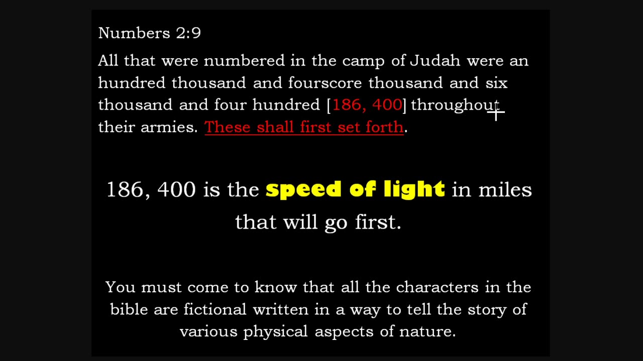 Did you know that the term 400 years is referring to the movement of light?