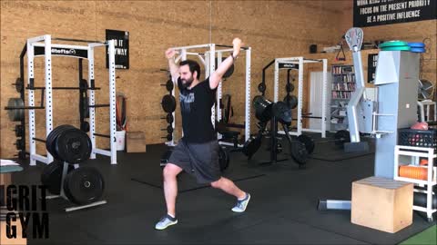 OH Split Squat