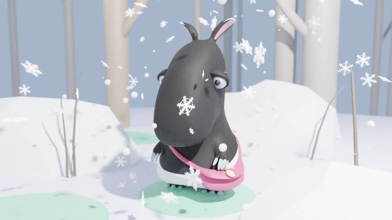 Tapir in Snow