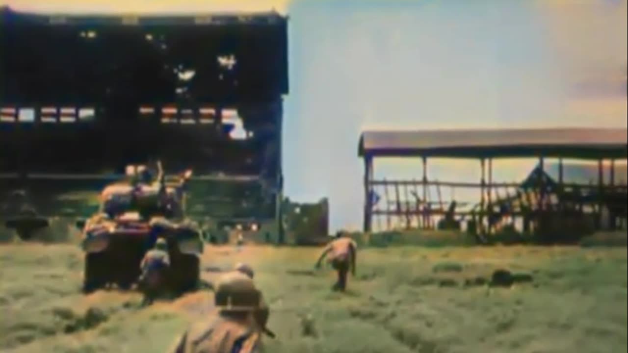 US Troops Uncover Hidden Threat at Manila Baseball Stadium - COLOURIZED ⚾🇺🇸🎥 #WW2