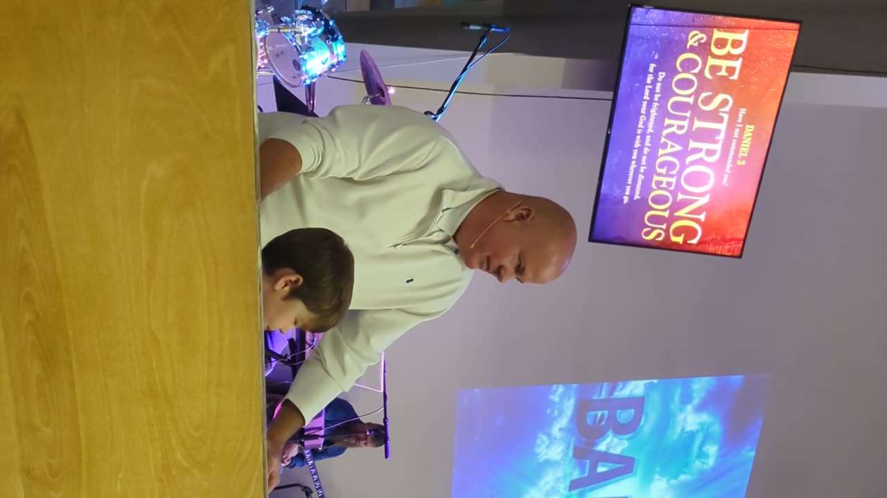 Gabe's baptism